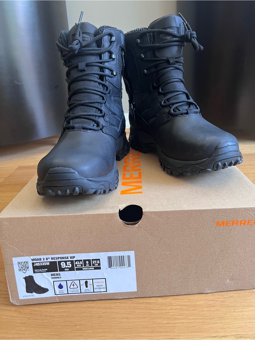 Merrell Men's Black Waterproof Tactical Boots